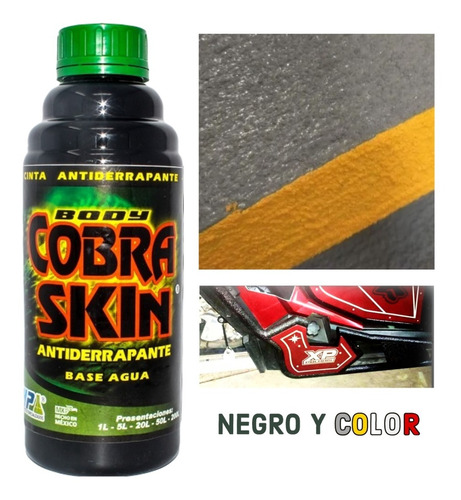 Recubrimiento Antiderrapante Base Agua Cobra Skin - Bote 1l