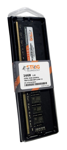 Memoria Ram Dimm Strig Ddr4 16gb De 3200 Mhz 1 Año Garantía