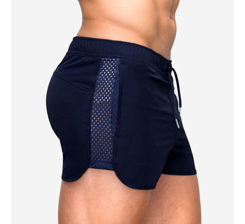 Pantalones Cortos De Malla Para Hombre, Para Correr, Gimnasi