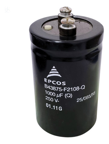 (2x) Capacitor Eletrolítico Giga 1000uf 250v 50x80mm