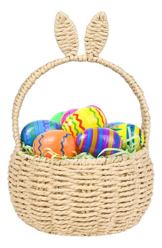 Juego De Cestas De Pascua Dirmowmam, 26 Unidades, Con Cesta