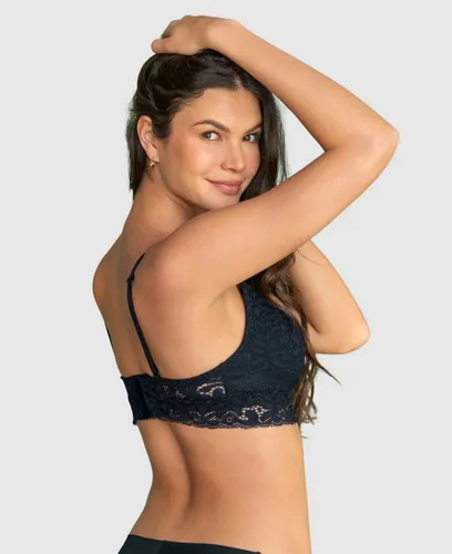Leonisa Sostén En Encaje Talla L Color Negro 091149
