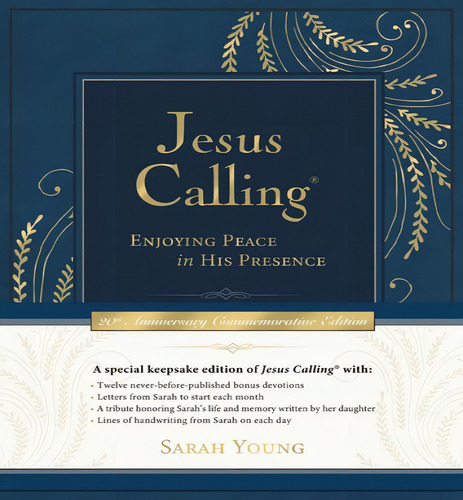 Jesus Calling Commemorative Ed, De Young, Sarah. Editorial Thomas Nelson En Inglés, 2024