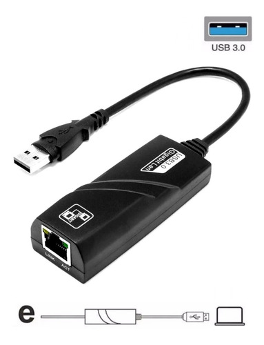 Adaptador Internet Usb 3.0 A Rj45 Red Ethernet Gigabit 