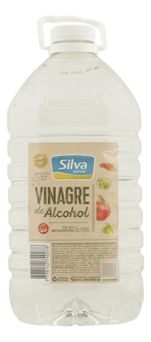 Vinagre Blanco Alcohol 5lt 5 Litros Bidon 5% Acidez