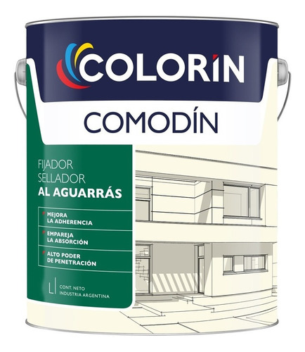 Fijador Sellador Al Aguarras Colorin Comodin 4 Lts