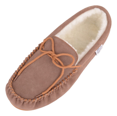 Snugrugs Mujer Lambswool Suede Moccasin/sl B07hj99ptq_060424