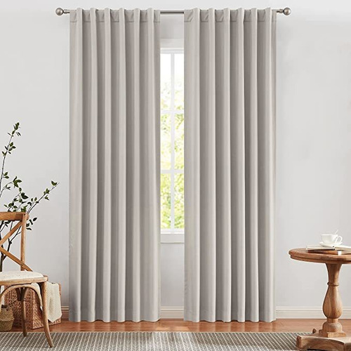 West Lake Solid 100% Tan Blackout Ventana Cortinas 63 Pulga