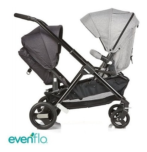 Cochecito Doble Mellizos Hermanos Evenflo Sync 2 Convertible