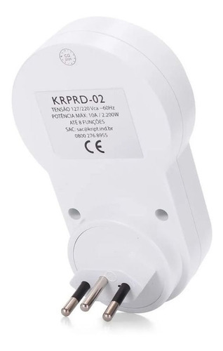 Imagem 2 de 4 de Temporizador Digital Timer Tomada Bivolt Automático 10a