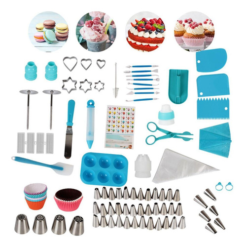 Kit De Utensilios Decoracion De Tartas 236 Piezas