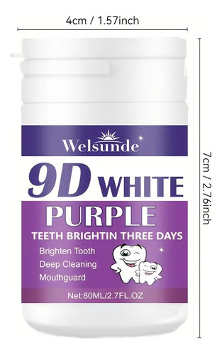 2 Polvos Blanqueadores De Dientes Morado