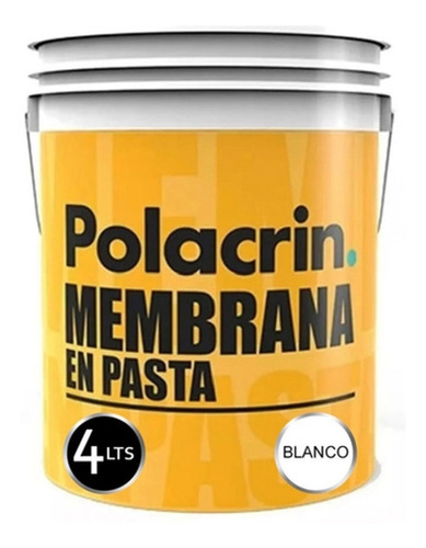 Membrana En Pasta Poliuretanica 4 Lts Colores Polacrin Color Ocre