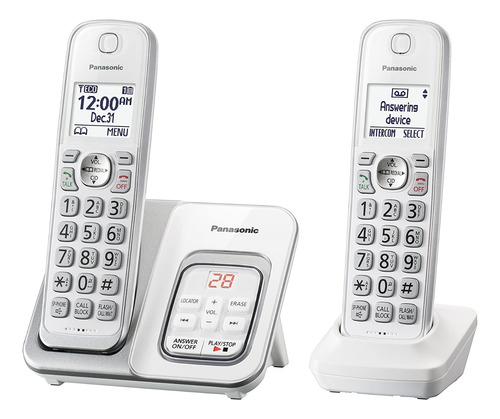 Teléfono Panasonic Inalambrico 2 Unidades + Contestadora New