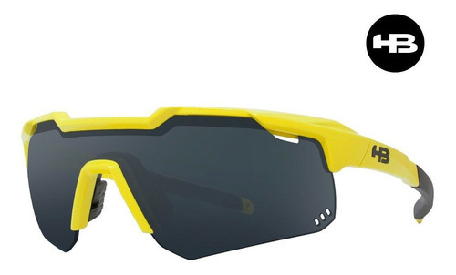 Oculos Para Ciclismo Hb Shield Mountain Amarelo Lente Cinza