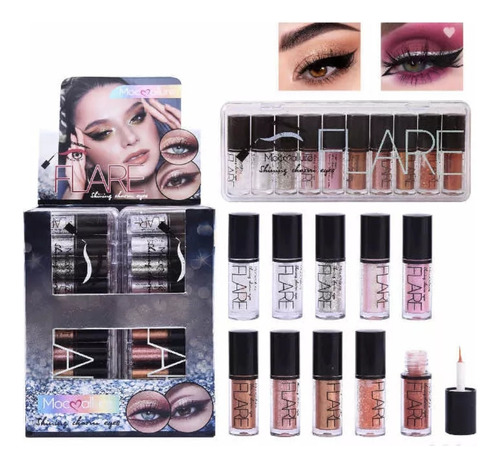 Set Delineadores Glitter 