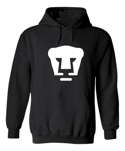 Sudadera Para Hombre Hoodie Pumas Unam Logo Blanco