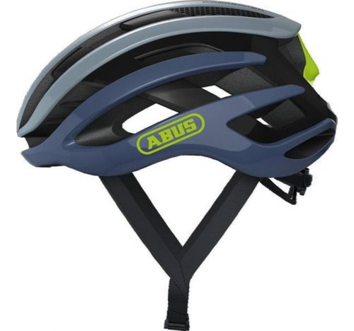 Capacete Ciclismo Abus Airbreaker Cinza E Azul Claro Cor Cinza/Verde Tamanho 52-58 cm