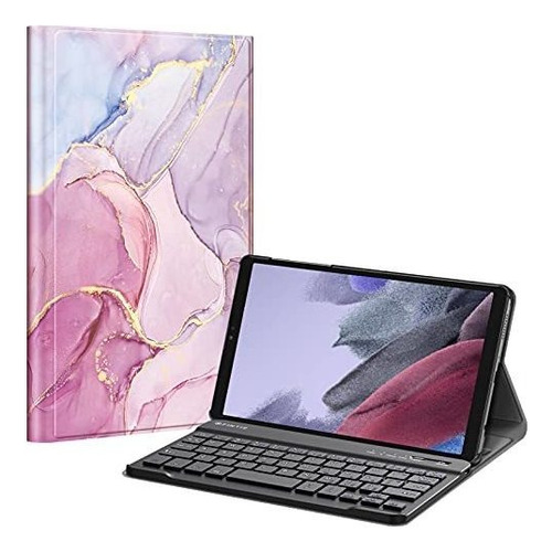 Funda + Teclado Para Samsung Tab A7 Lite 8.7 Fintie Marmol