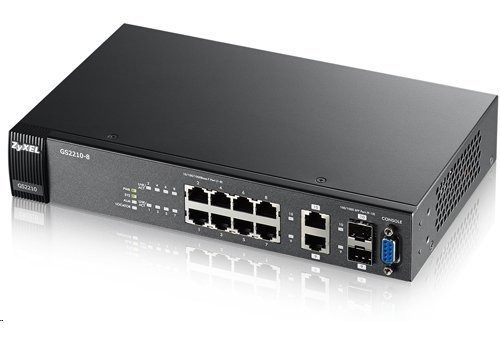 Switch Gestionado Zyxel De 8 Puertos Gigabit Ethernet L2 Con