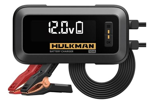 Cargador De Batería De Coche Hulkman Sigma 10 Amp Rápido Y