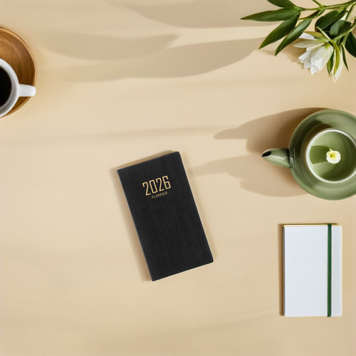 Pocket Planner 2026: Planificador Diario A6 Con Piel Sintéti