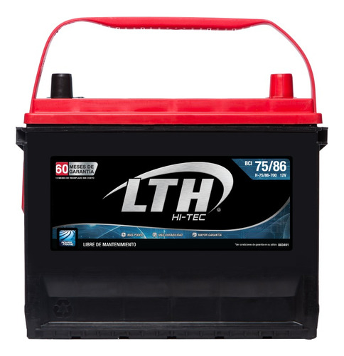 Bateria Lth Hi-tec Chevrolet Blazer 2004 - H-75/86-700