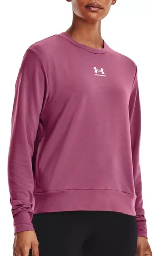 Sudadera Fitness Under Armour Rival Terry Rosa Mujer 1369856