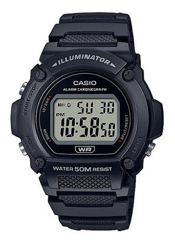 Reloj Casio Digital W-219h-1a Wr 50mts- Taggershop