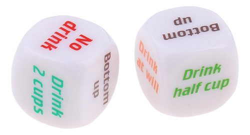 2 Peças Criativas De Jogo De Decisão Para Beber Dados De