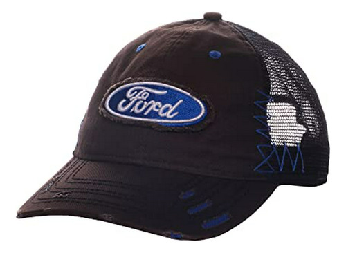 Logo Casquillo Al Aire Libre 6 Panel Ford Cap Castaño - Negr