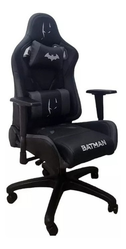 Silla Gamer T7a Ref. Batman +cojines Cuello Y Lumbar