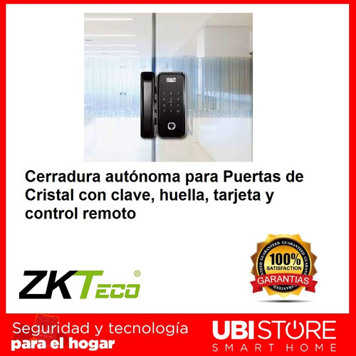 Cerradura Digital Autonoma Puertas Blindex Zkteco (gl300)