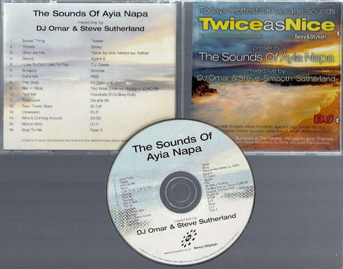 Imagen 1 de 1 de Twice As Nice The Sounds Of Ayia Napa Cd Importado Dj Omar