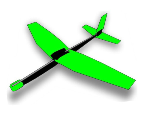 Avion Dedalo Plastico Clasico Planeador Vuela Impreso En 3d