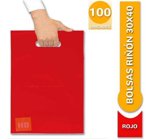 Imagen 2 de 6 de Bolsa Riñon Color A Eleccion 30x40 X100 Unidades .oferton
