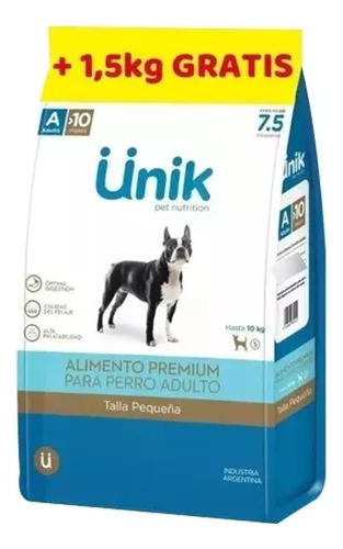 Alimento Unik Perro Small Adulto X 9 Kg