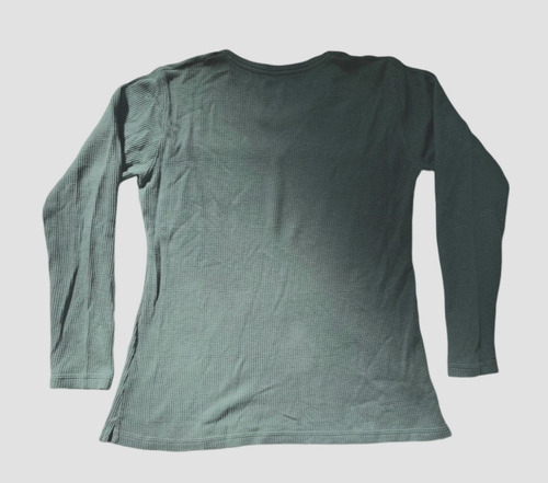 Remera Manga Larga 100% Algodón Divina Talle M Verde (Usado)