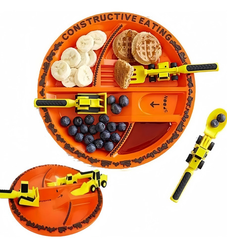 Juego De Cubiertos Para Excavadora Para Niños, 4 Piezas