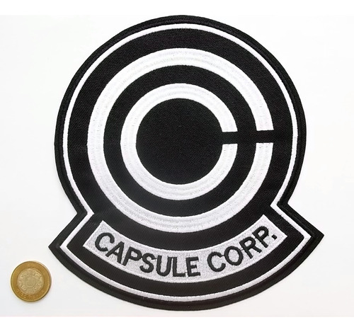 Capsule Corp. Grande 20cm, Parche Para Espalda