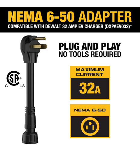 Adaptador Nema 6-50 32a/240v Para Carga Eléctrica Portátil D