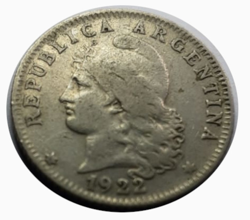 Moneda Argentina 1922 20 Centavos