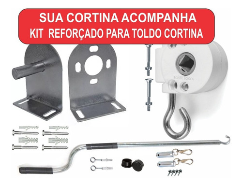 Imagem 5 de 8 de Kit Toldo Cortina 307 Largura X 2,74m Altura