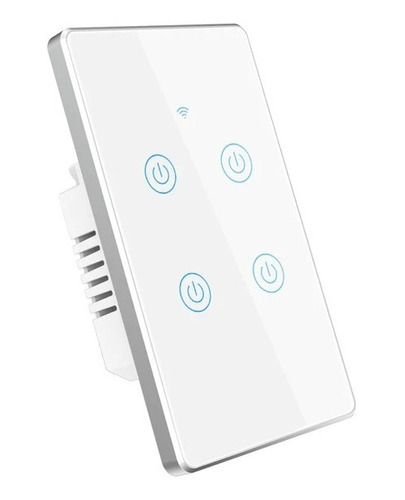 Switch Interruptor Inteligente Zigbee De Lujo Blanco Plata 4