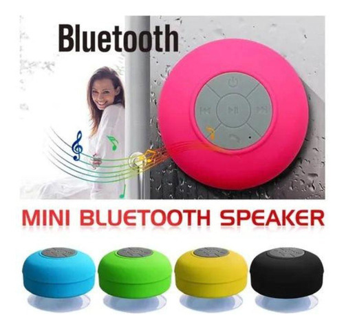 Caixa De Som Bluetooth Ventosa Prova D'água Portátil Bts-06