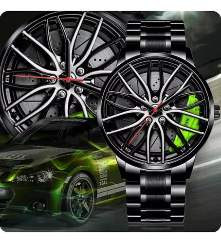 Reloj Original Moda Disco Llanta Rin Calipers Metal 4 Color