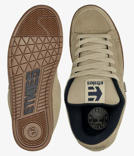 Imagen 2 de 6 de Tenis Etnies Kingpin Tan Gum Skate Hombre