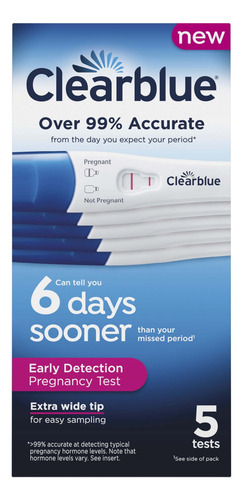 Prueba Embarazo Clearblue Detección Temprana 5 Unidades