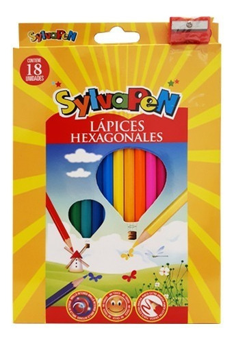 Colores Marca Sylvapen X 18+ Sacapunta De Regalo