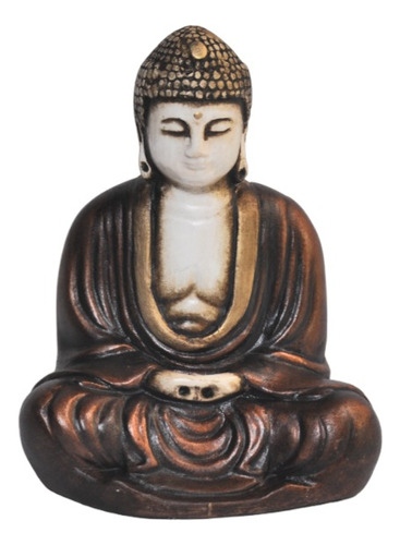 Buda Shakyamuni 12 Cm De Altura Yeso Patinado.